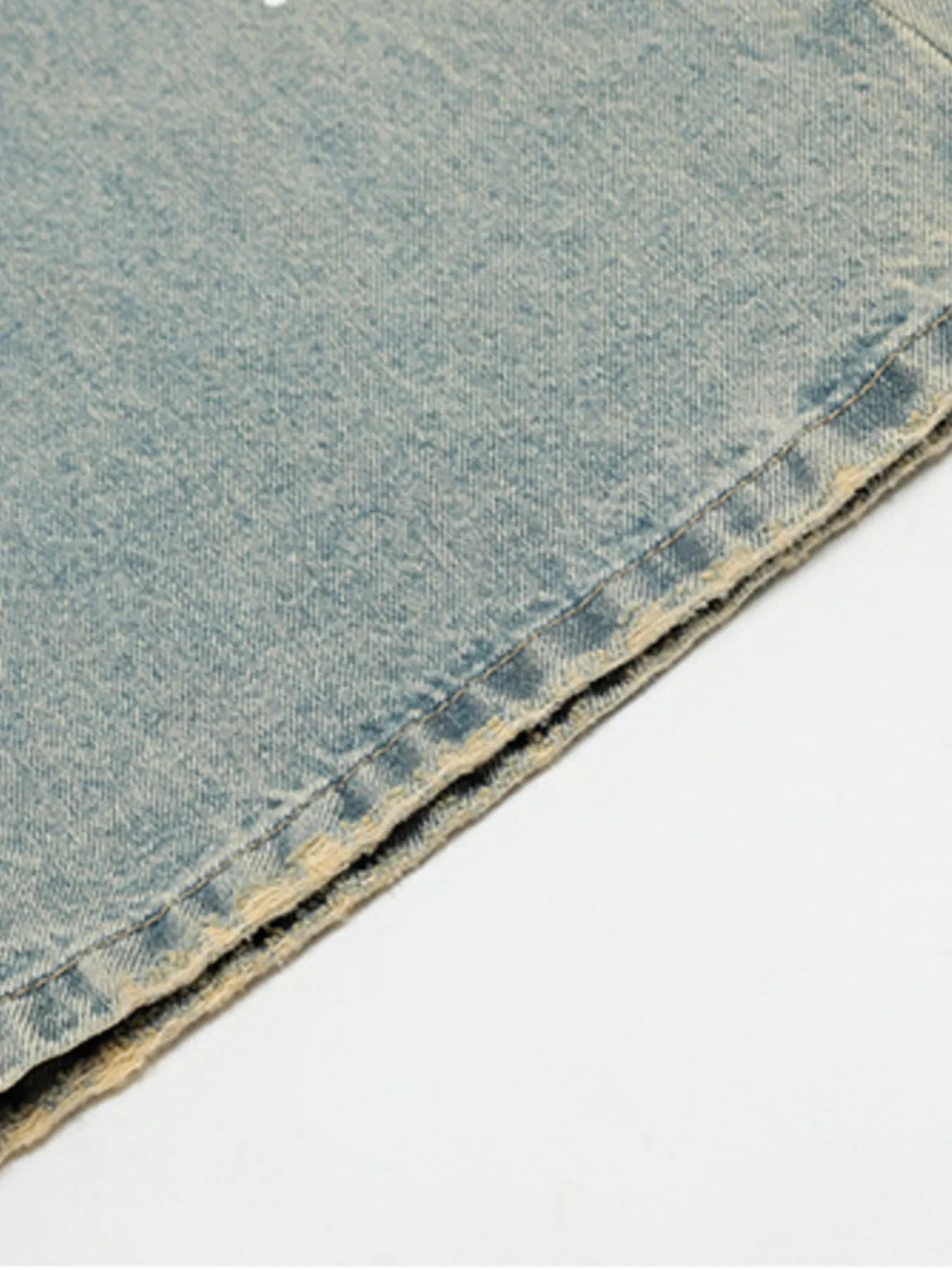 Jean vintage délavé à jambes larges pour homme Elégance District