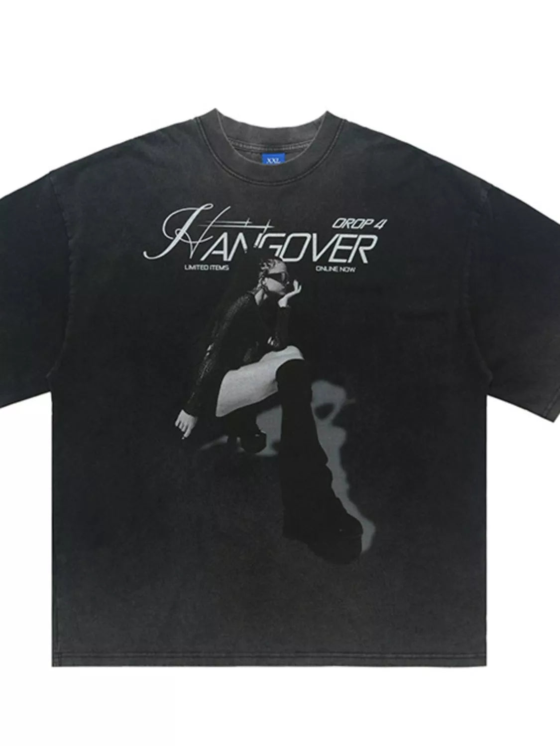 T-shirt à manches courtes et col rond pour homme avec motif graphique
