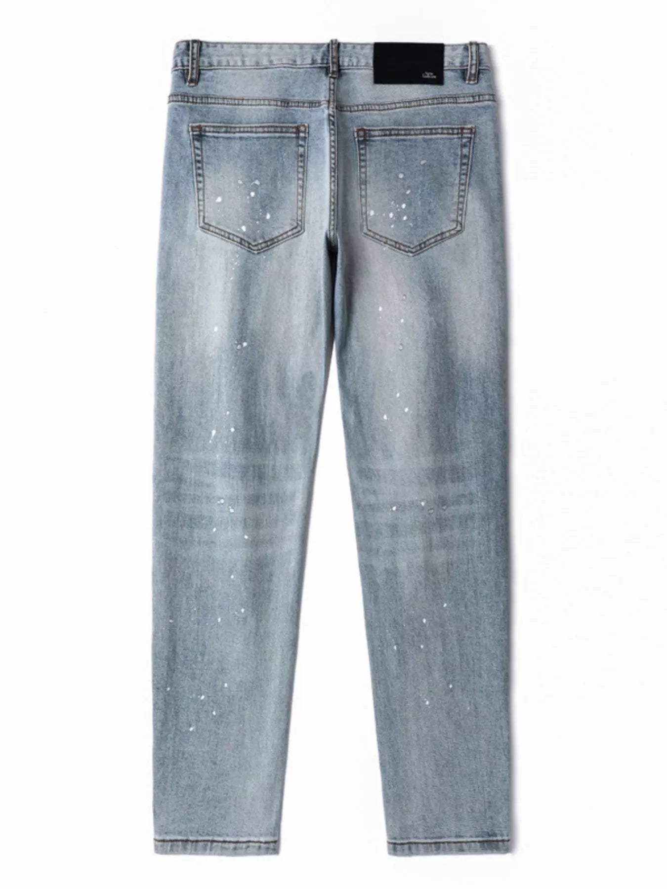 Jeans slim délavés pour hommes Elégance District