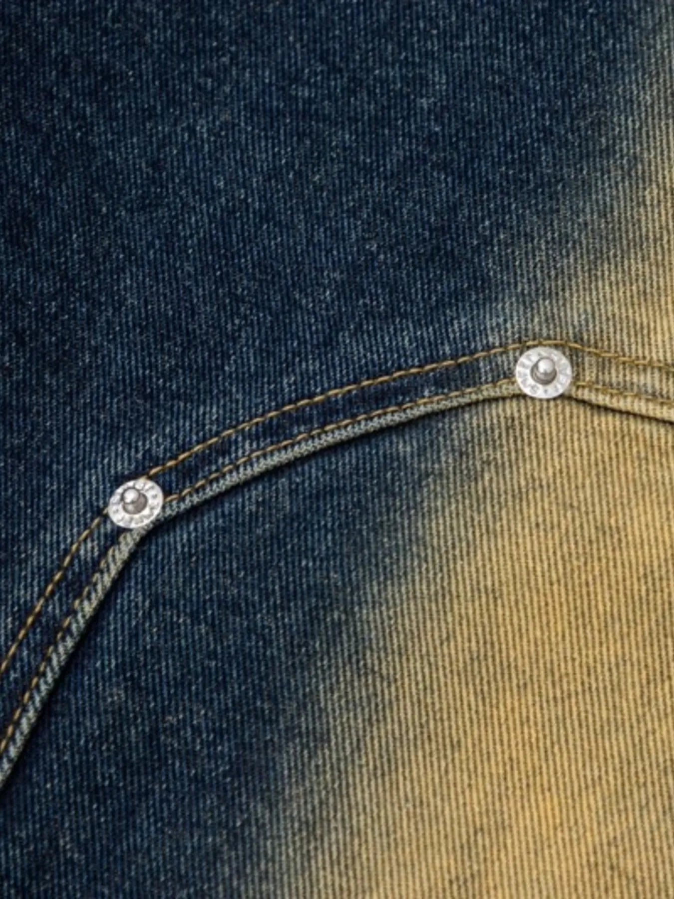 Jean à jambes larges contrastées pour hommes Elégance District
