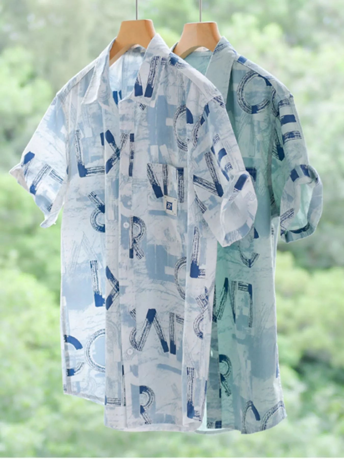 Chemise imprimée à manches courtes pour homme grande taille Elégance District