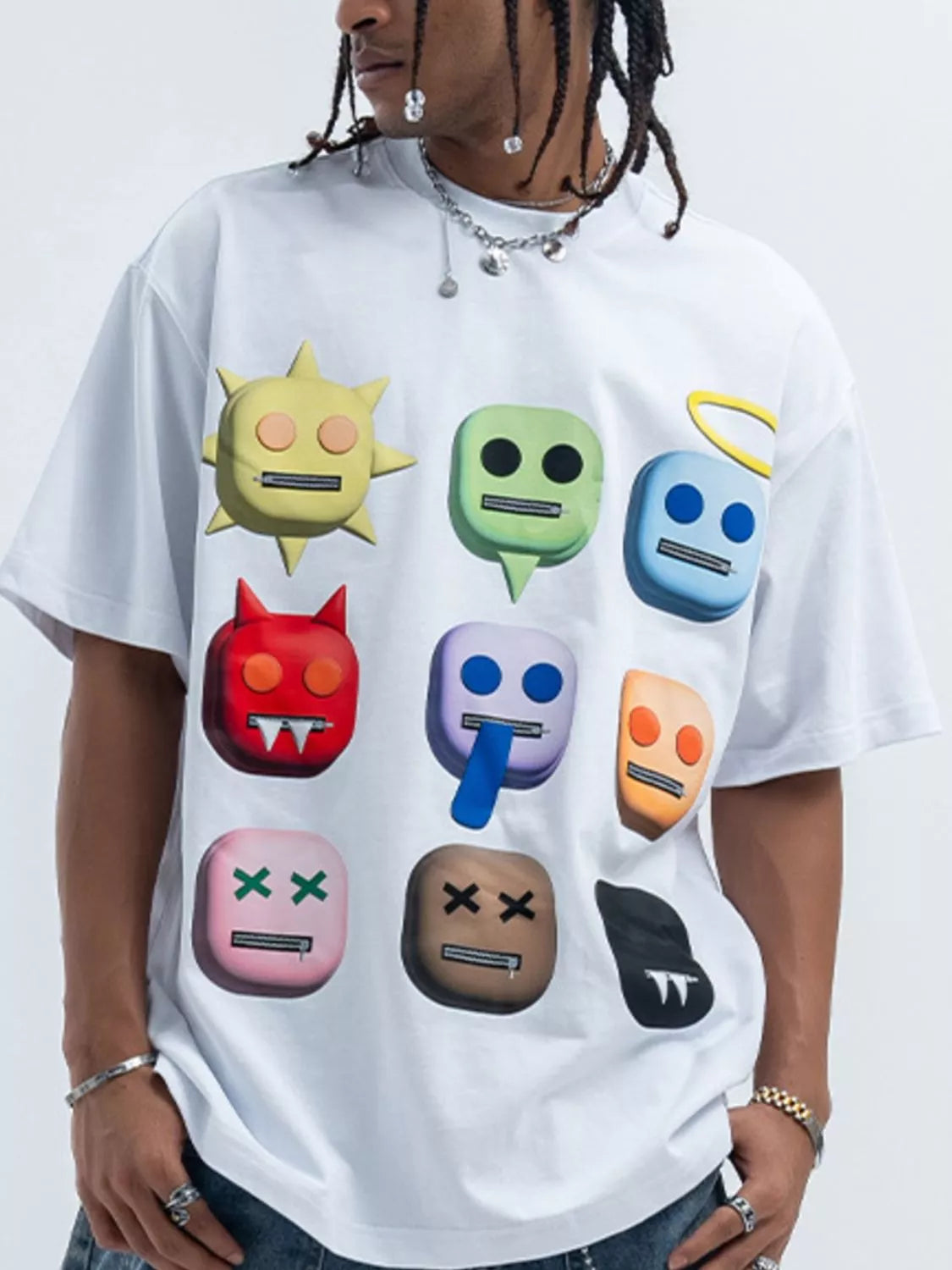 T-shirt à manches courtes et col rond pour homme Elégance District