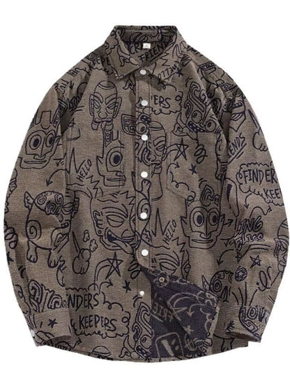 Chemise à manches longues boutonnée  grande taille   Elégance District