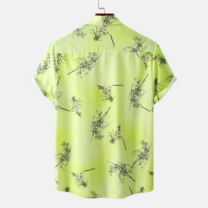 Chemise hawaïenne à manches courtes pour homme grande taille   Elégance District