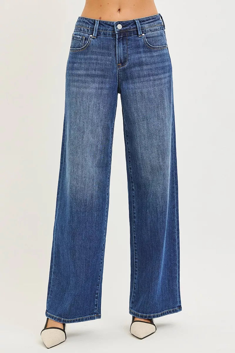 Jeans amples et décontractés RISEN avec poches   Elégance District
