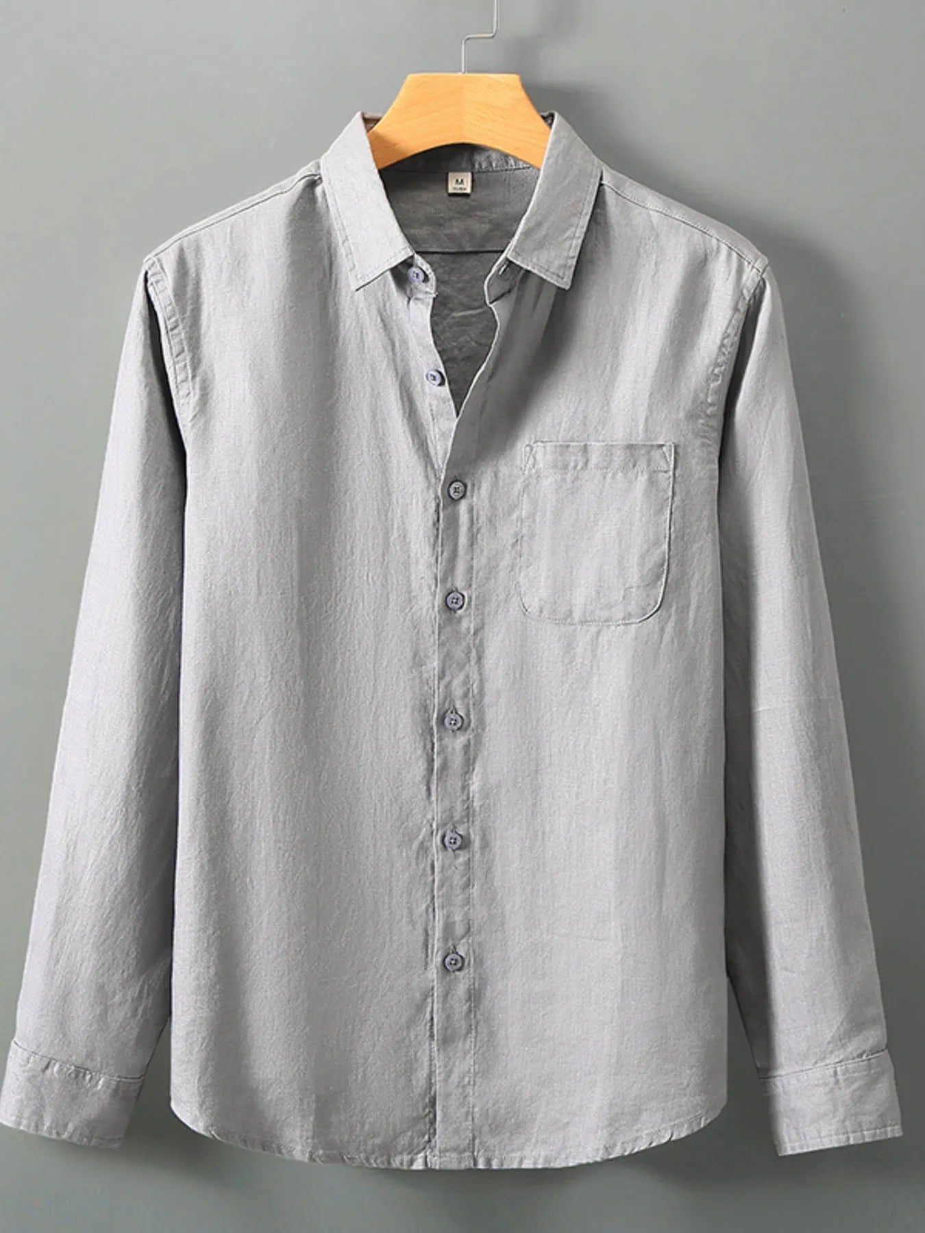Chemise à manches longues boutonnée pour homme grande taille   Elégance District