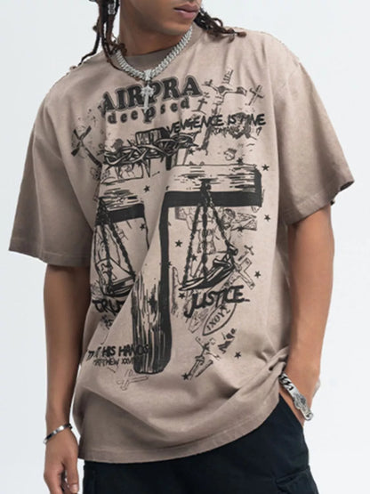 T-shirt à manches courtes et col rond pour homme  Elégance District