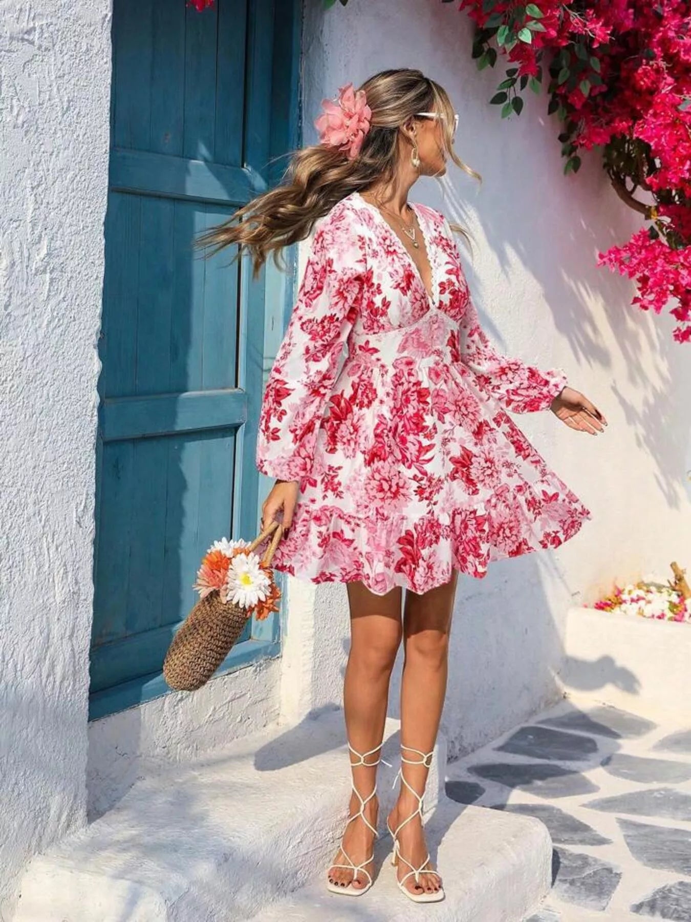 Mini Robe imprimé floral,  Elégance District