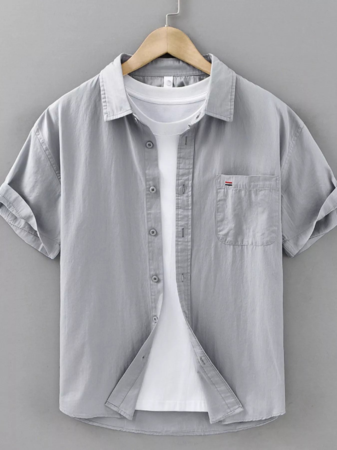 Chemise à carreaux à manches courtes pour homme grande taille      Elégance District