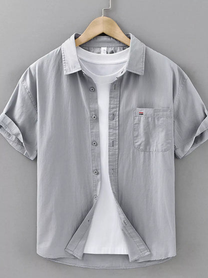 Chemise à carreaux à manches courtes pour homme grande taille      Elégance District