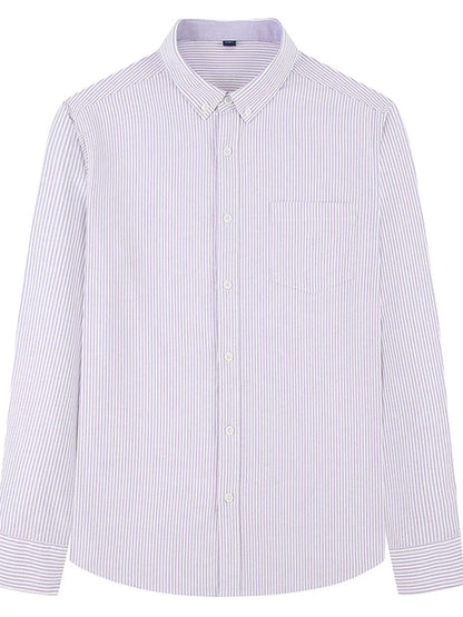 Chemise rayée à manches longues , grandes tailles   Elégance District