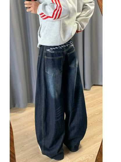 Jeans à jambes larges pour hommes, grandes tailles   Elégance District