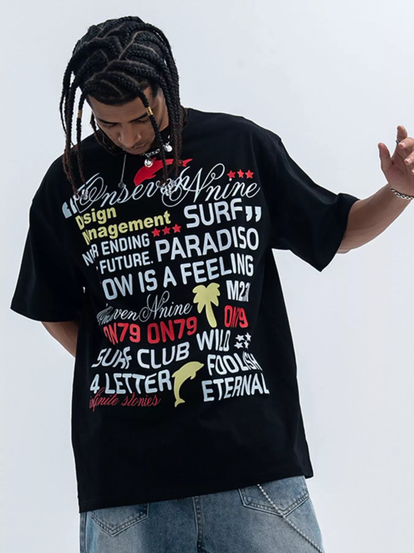 T-shirt à manches courtes et col rond pour homme   Elégance District