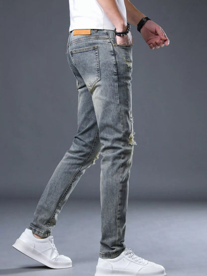 Jeans slim délavés pour hommes   Elégance District