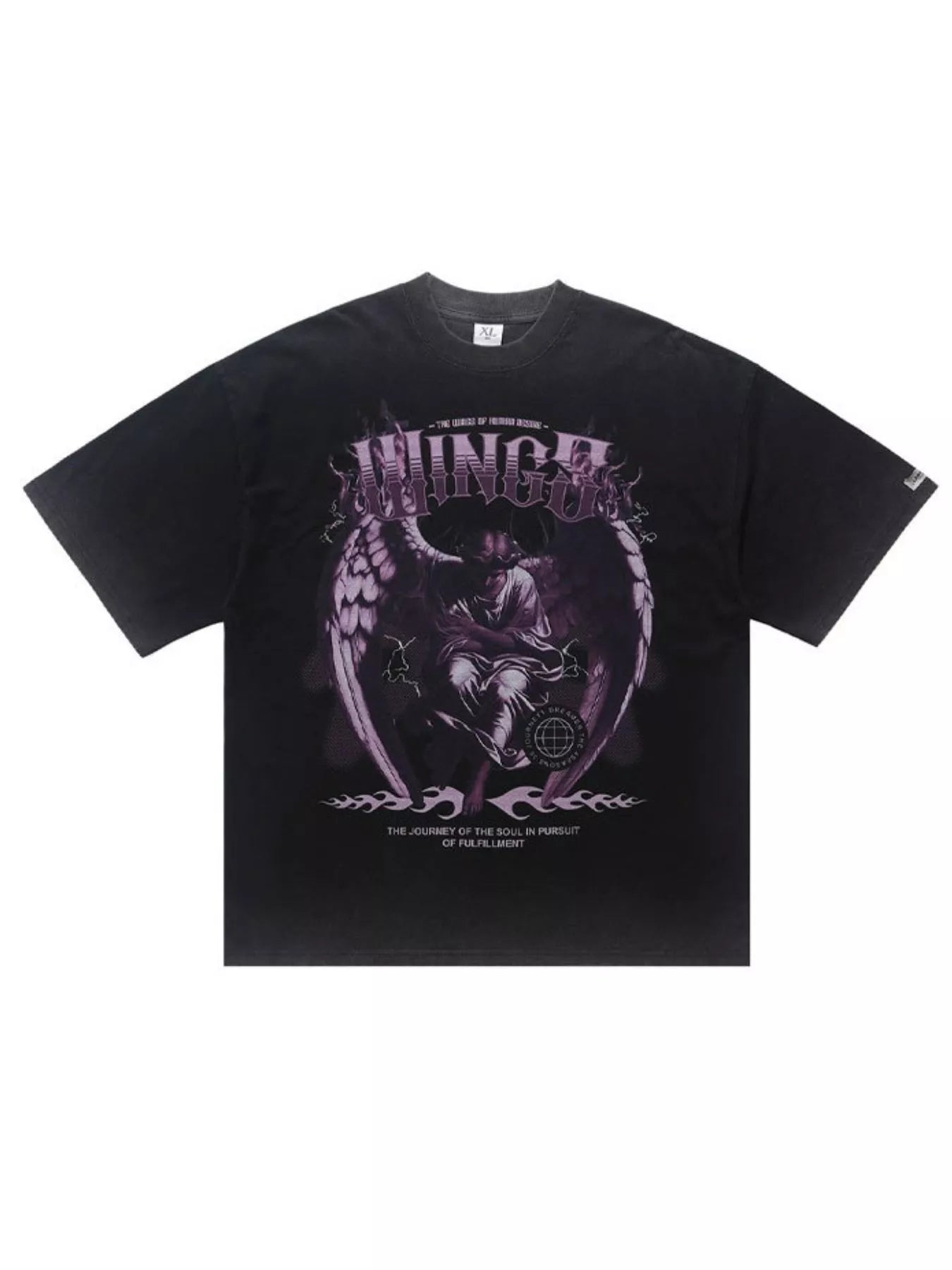 T-shirt oversize à manches courtes pour homme avec motif graphique