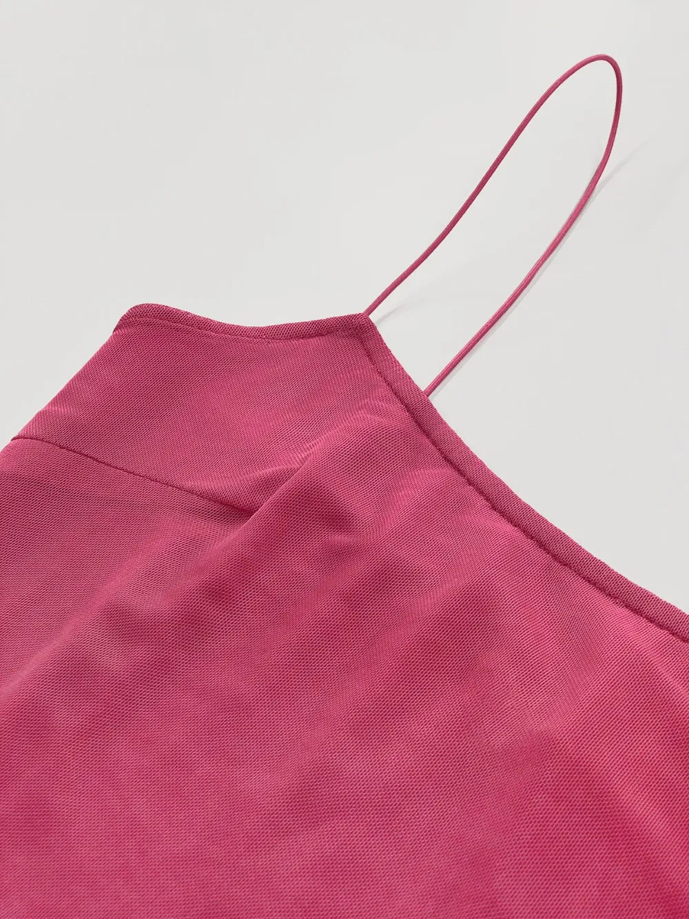 Robe maxi à bretelles froncées - Elégance District