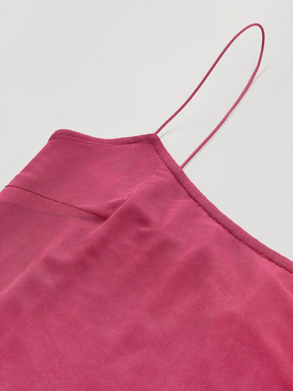 Robe maxi à bretelles froncées - Elégance District
