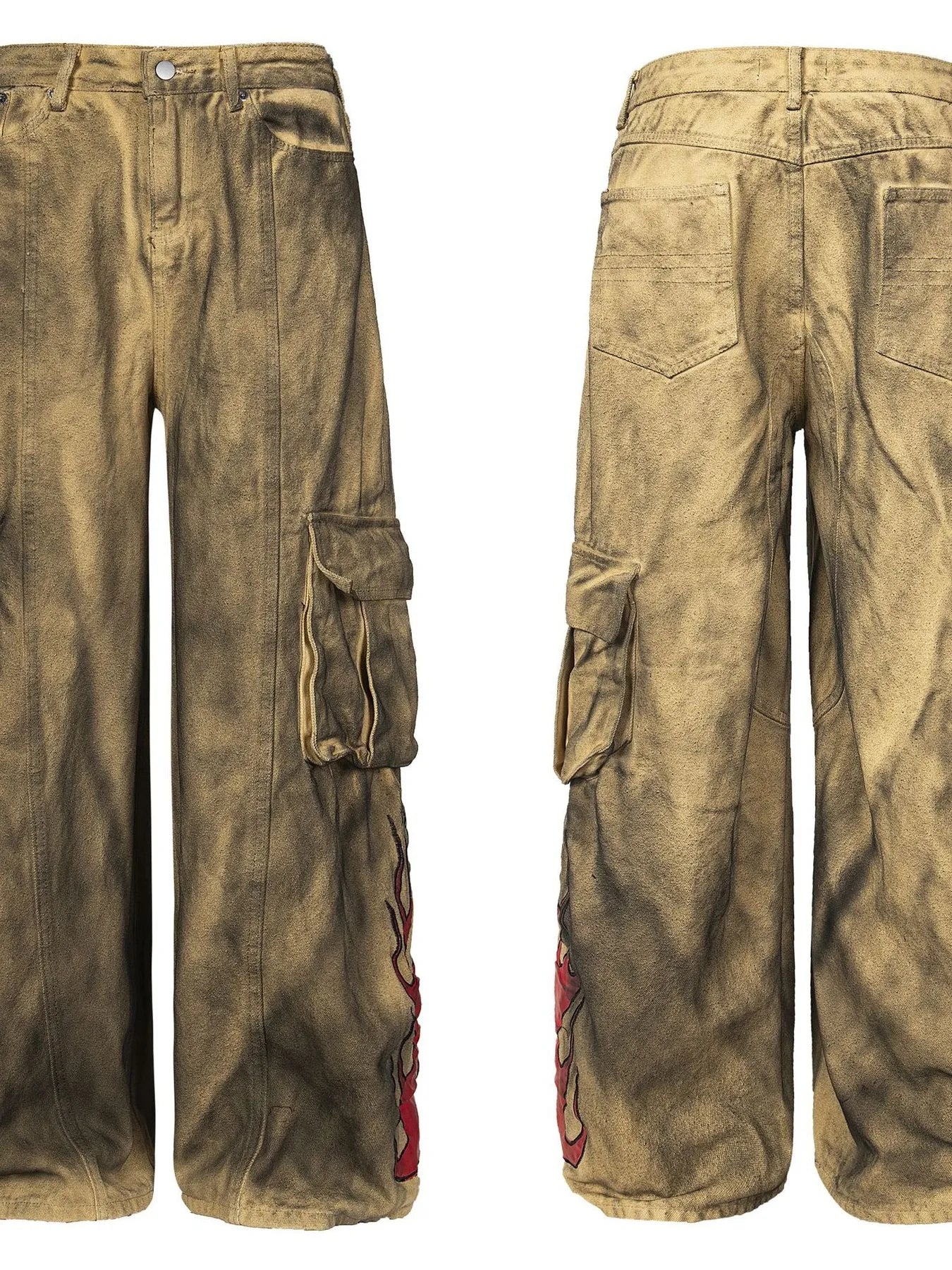 Jean cargo à jambes larges pour homme   Elégance District