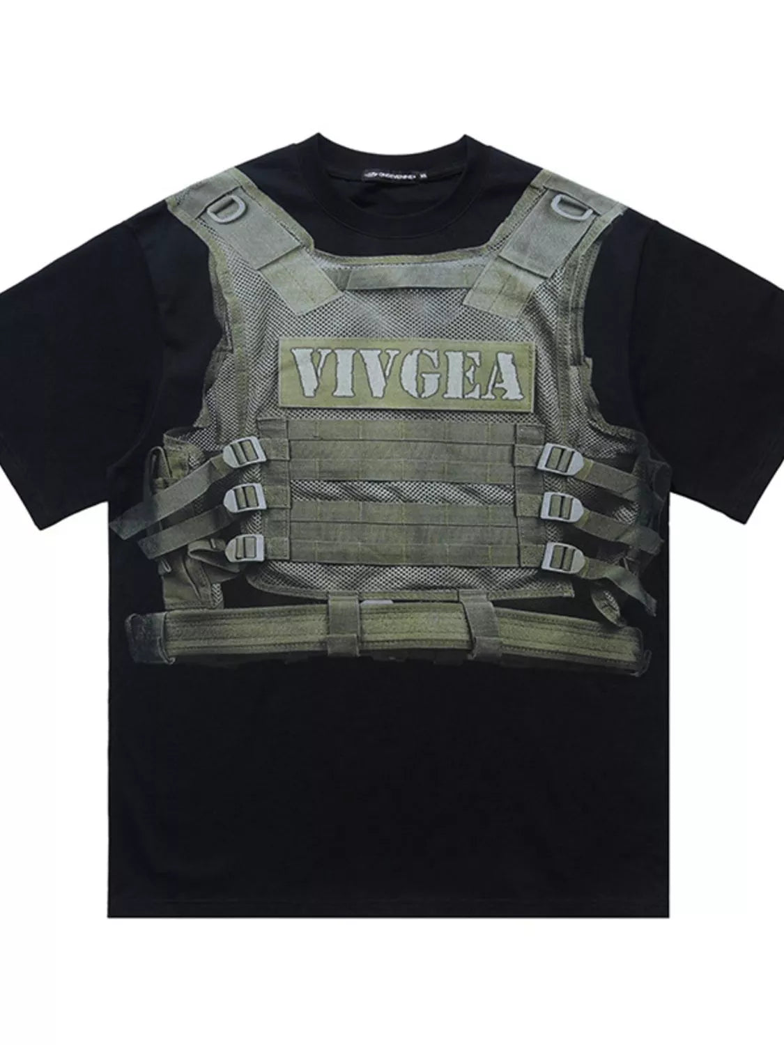 T-shirt imprimé gilet tactique pour homme   Elégance District