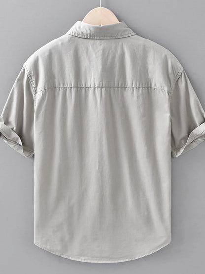 Chemise à manches courtes pour homme grande taille    Elégance District