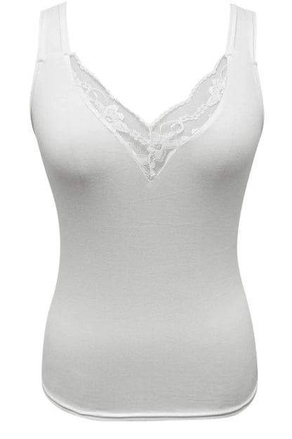 Débardeur Dentelle Col V Grande Taille Femme - Élégance District