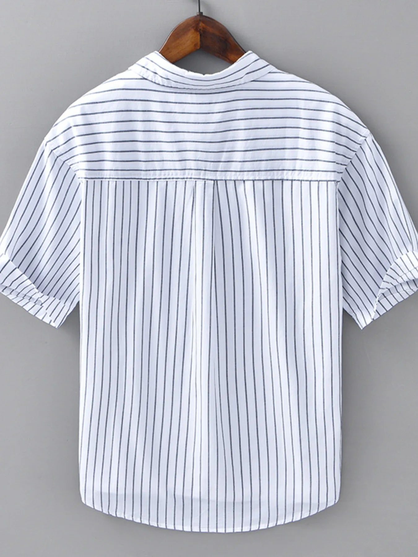 Chemise rayée manches longues homme grande taille - Élégance District