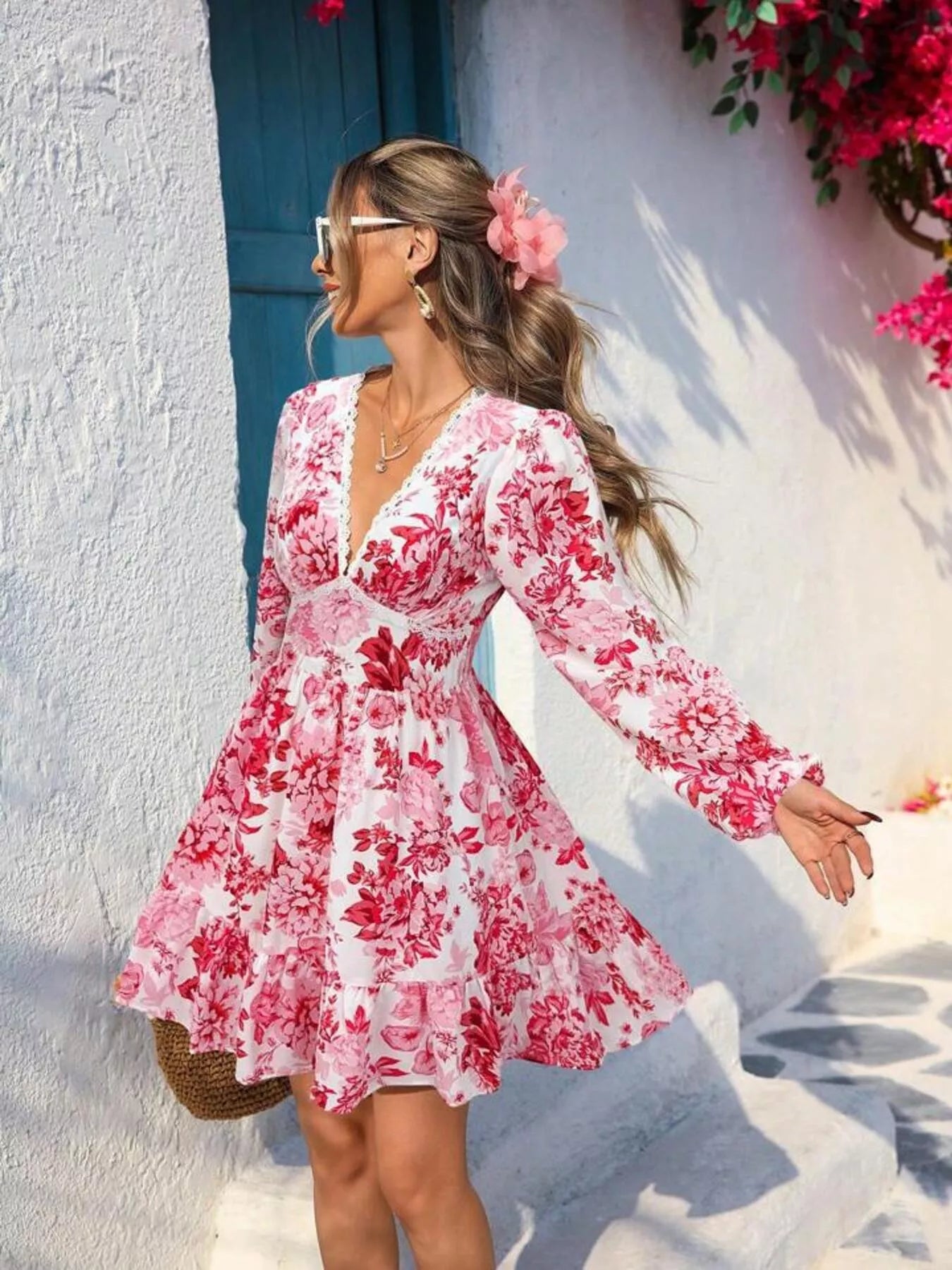 Mini Robe imprimé floral,  Elégance District