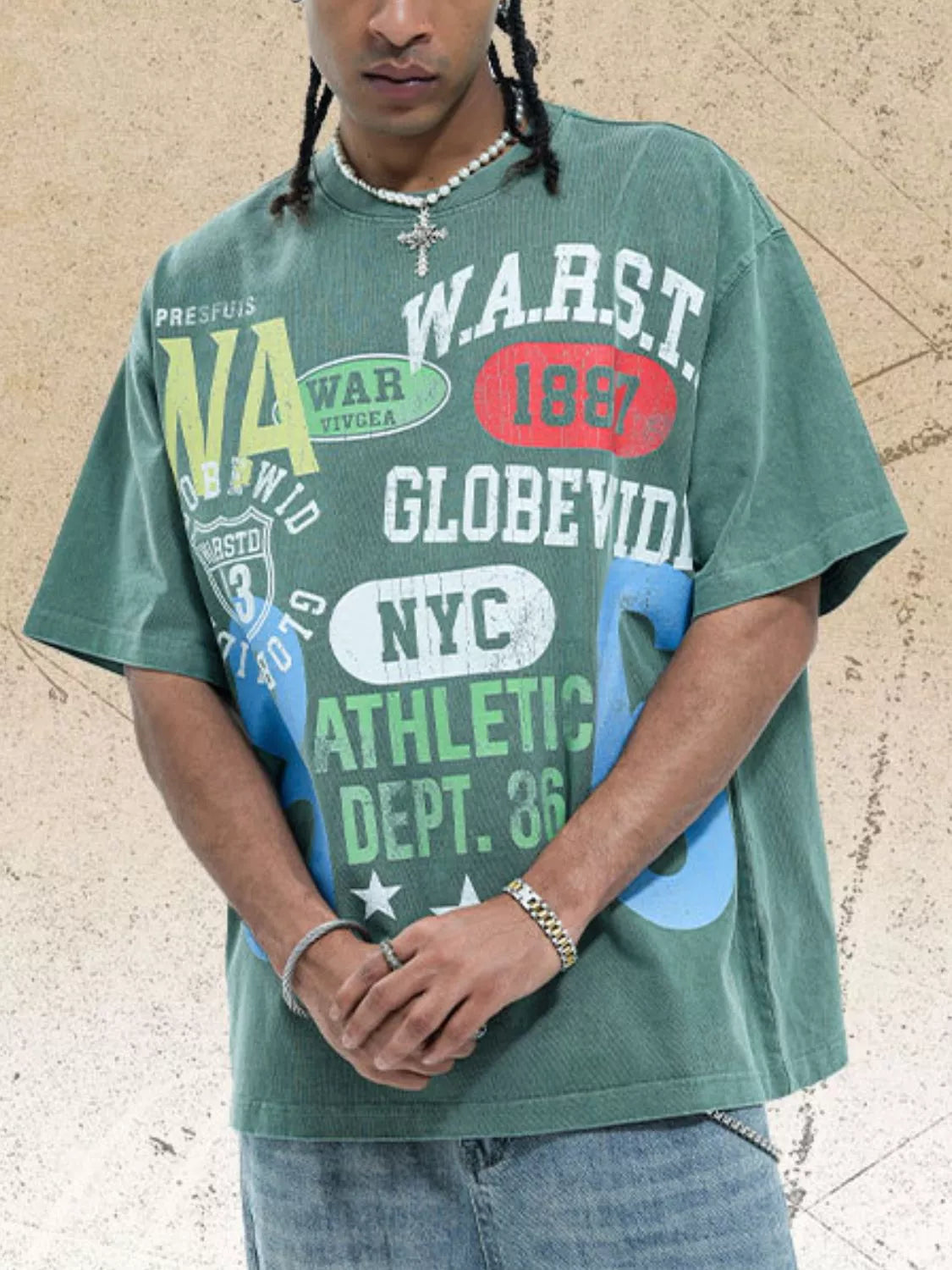 T-shirt à manches courtes et col rond pour homme   Elégance District