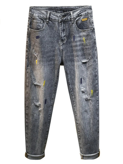 Jeans slim délavés pour hommes   Elégance District
