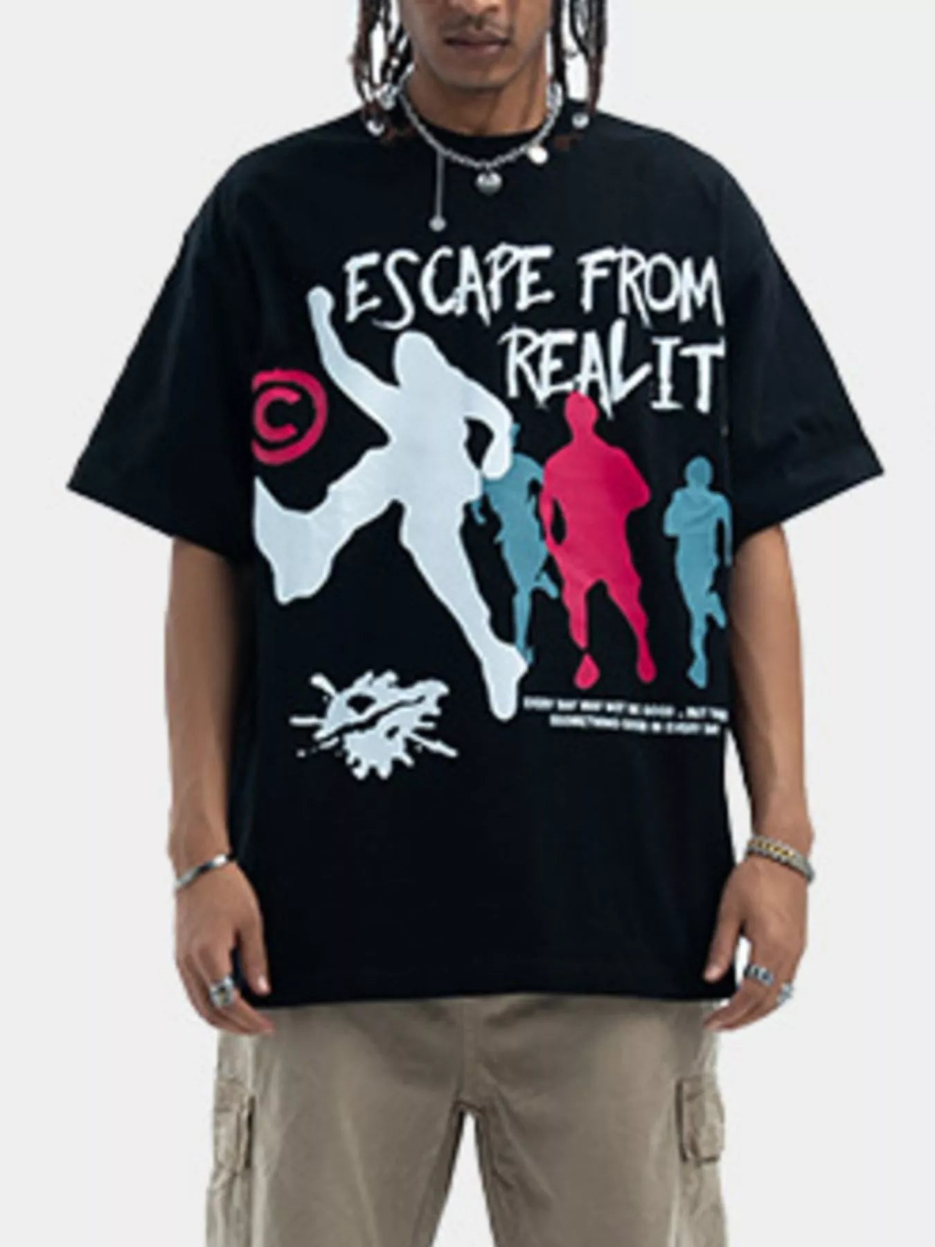T-shirt à manches courtes et col rond pour homme   Elégance District