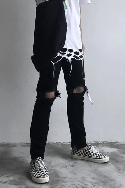 Jean skinny délavé pour hommes   Elégance District