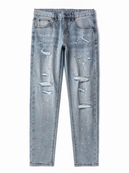 Jeans slim délavés pour hommes   Elégance District