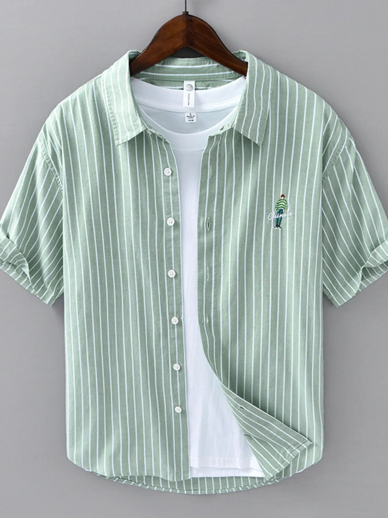Chemise rayée manches longues homme grande taille - Élégance District