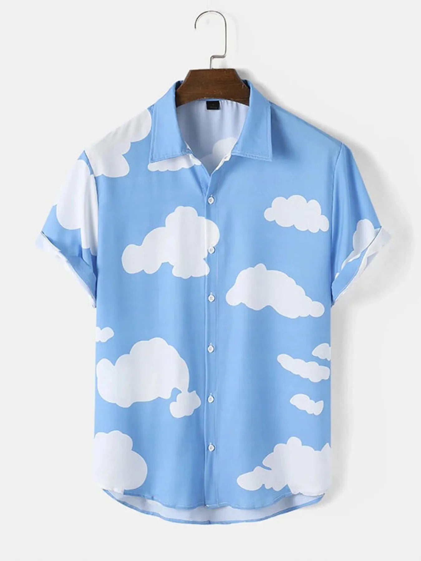 Chemise imprimée à manches courtes pour homme, grandes tailles    Elégance District