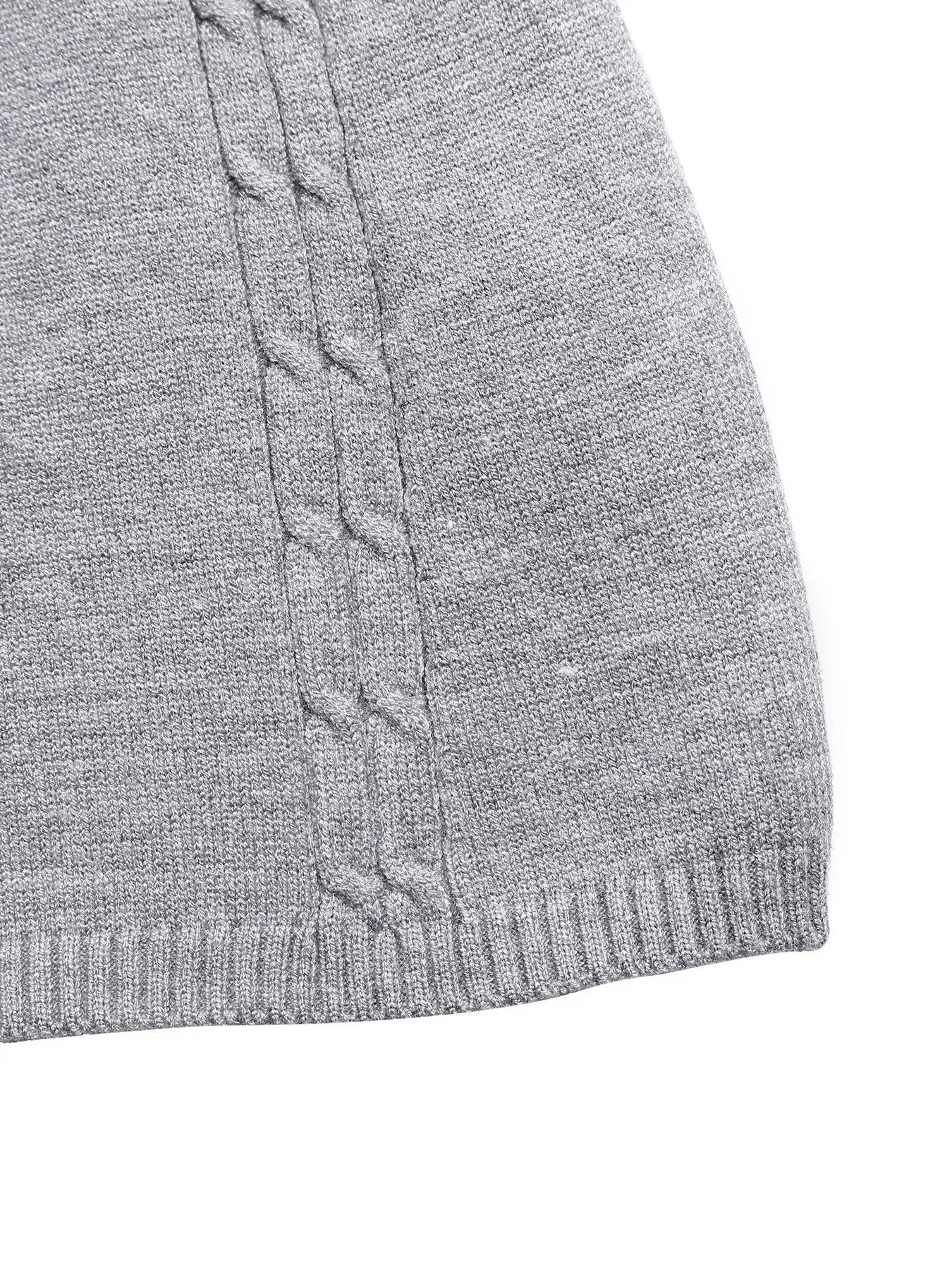 Robe pull trapèze en maille torsadée  Elégance District