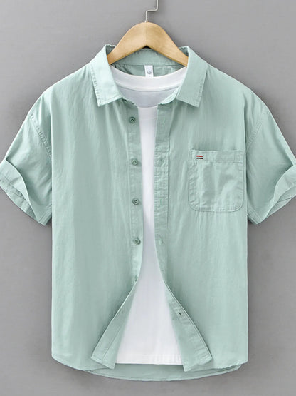 Chemise à carreaux à manches courtes pour homme grande taille      Elégance District