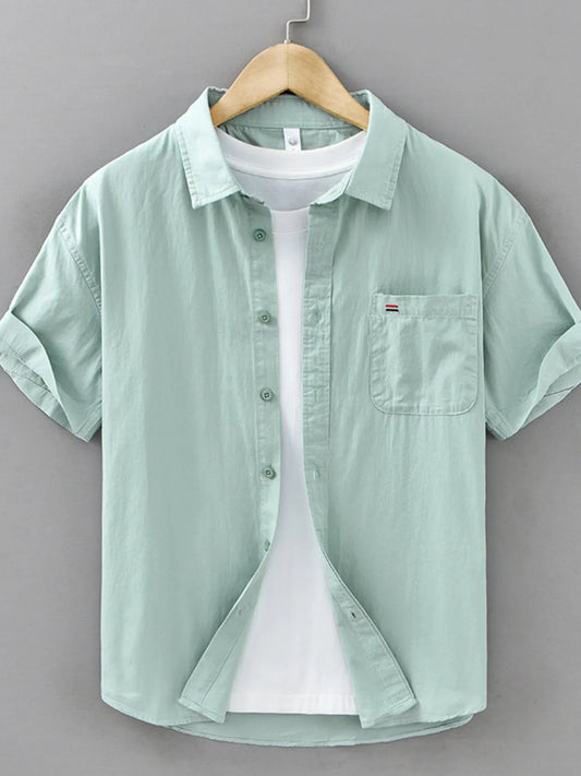 Chemise à carreaux à manches courtes pour homme grande taille      Elégance District
