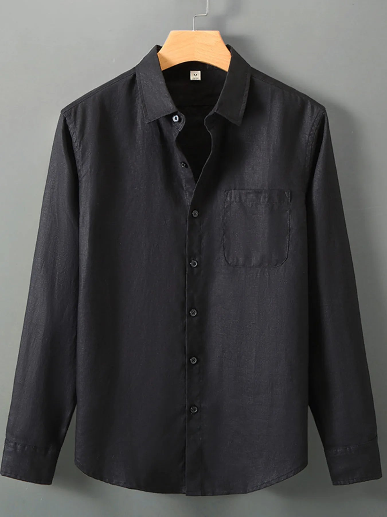 Chemise à manches longues boutonnée pour homme grande taille   Elégance District