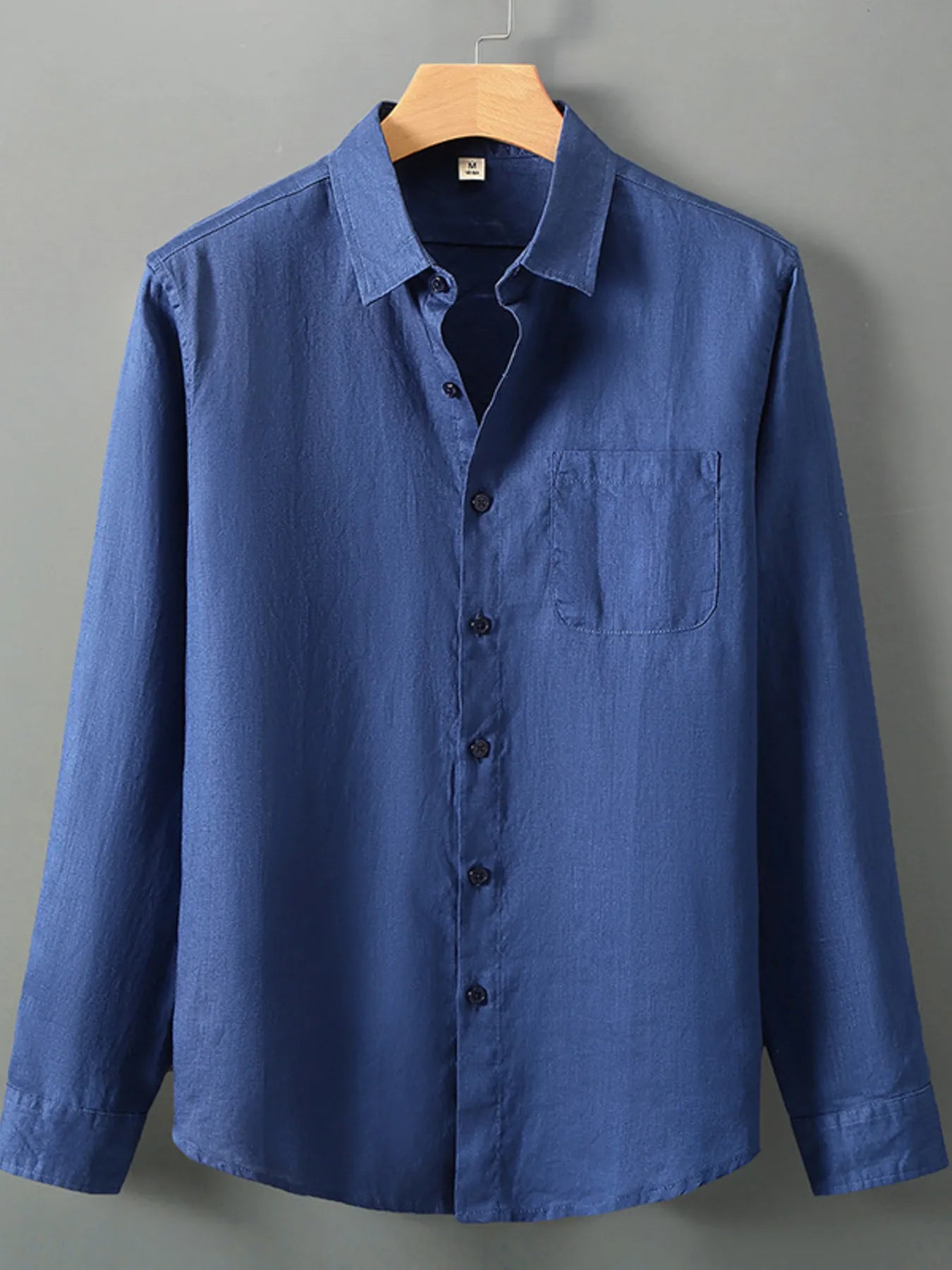 Chemise à manches longues boutonnée pour homme grande taille   Elégance District