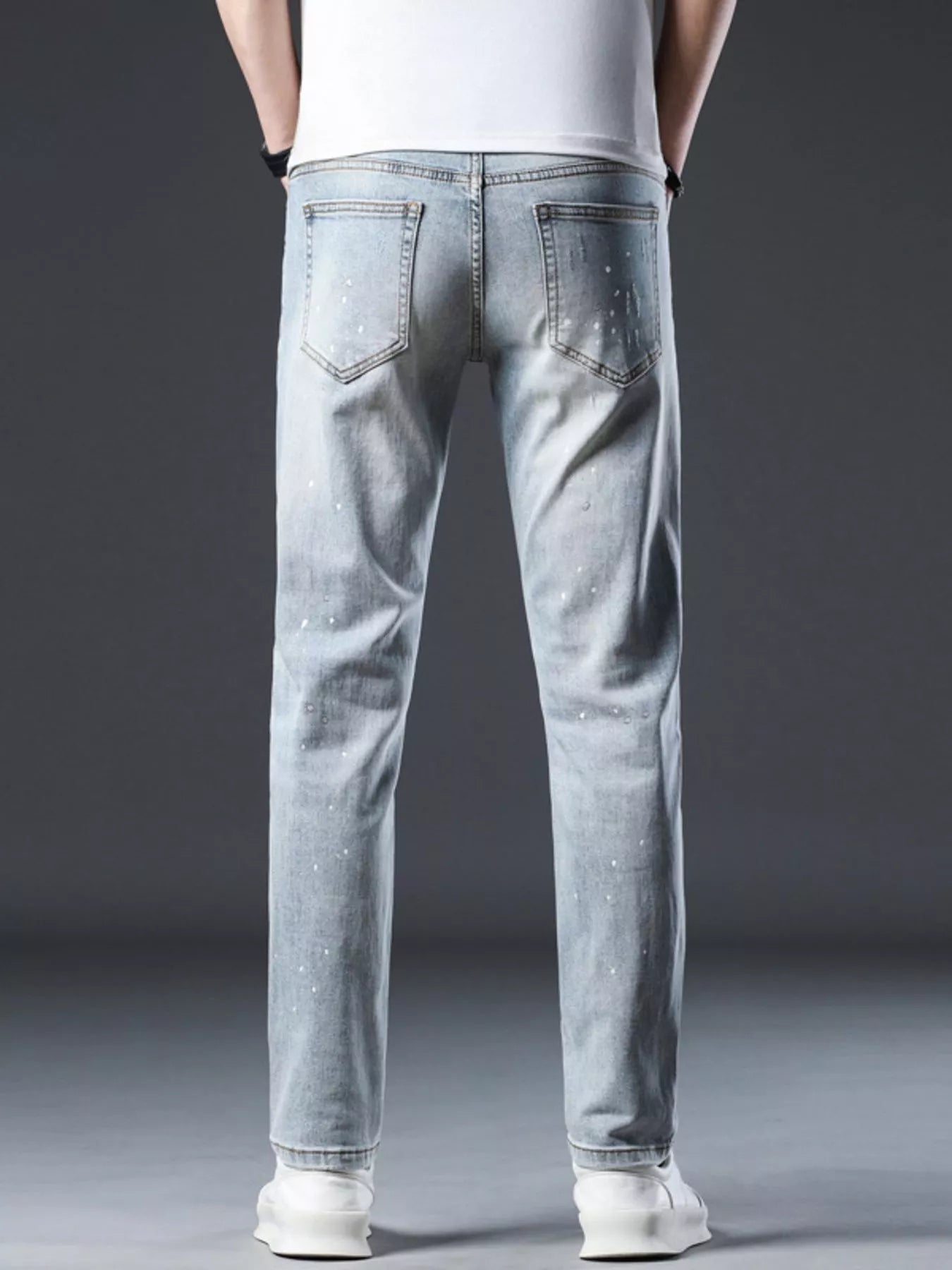 Jeans slim délavés pour hommes   Elégance District
