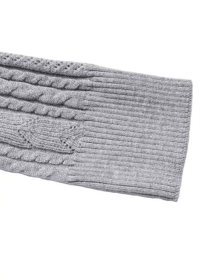 Robe pull trapèze en maille torsadée  Elégance District