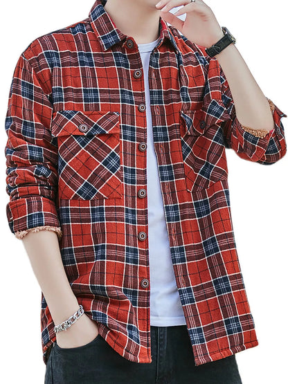 Chemise à carreaux décontractée pour homme grande taille  Elégance District