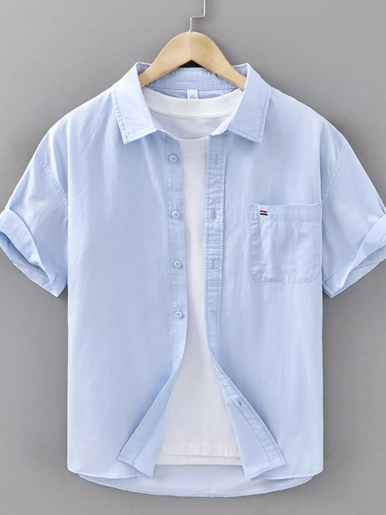 Chemise à carreaux à manches courtes pour homme grande taille      Elégance District