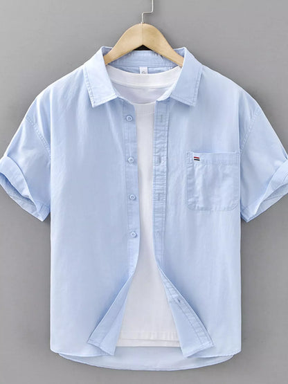 Chemise à carreaux à manches courtes pour homme grande taille      Elégance District