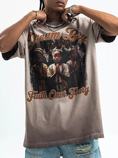 T-shirt à manches courtes et col rond pour homme   Elégance District