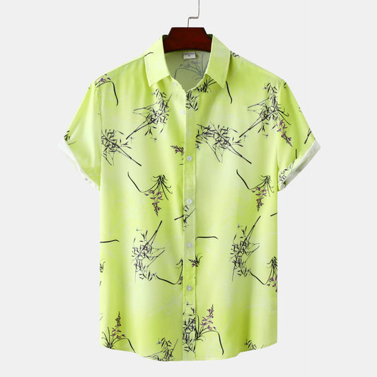 Chemise hawaïenne à manches courtes pour homme grande taille   Elégance District