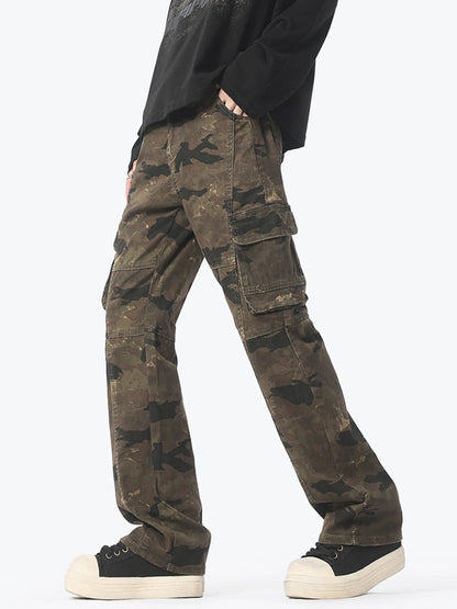 Jeans cargo camouflage pour hommes   Elégance District