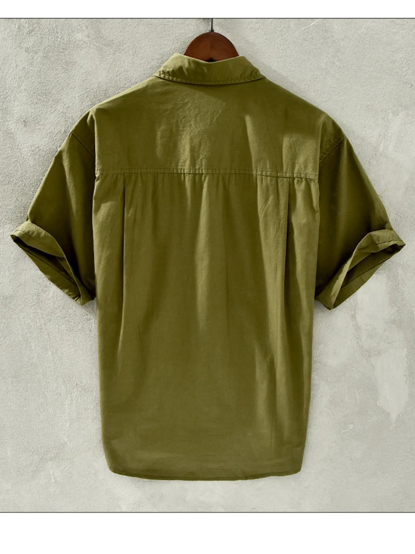 Chemise à manches courtes boutonnée pour homme grande taille   Elégance District