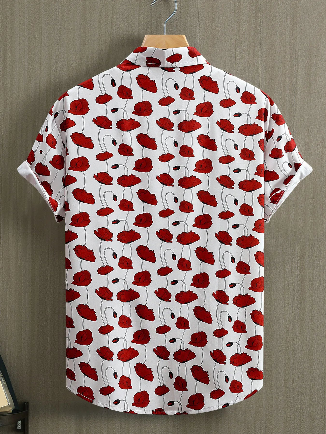 Chemise à manches courtes boutonnée à fleurs pour homme   Elégance District