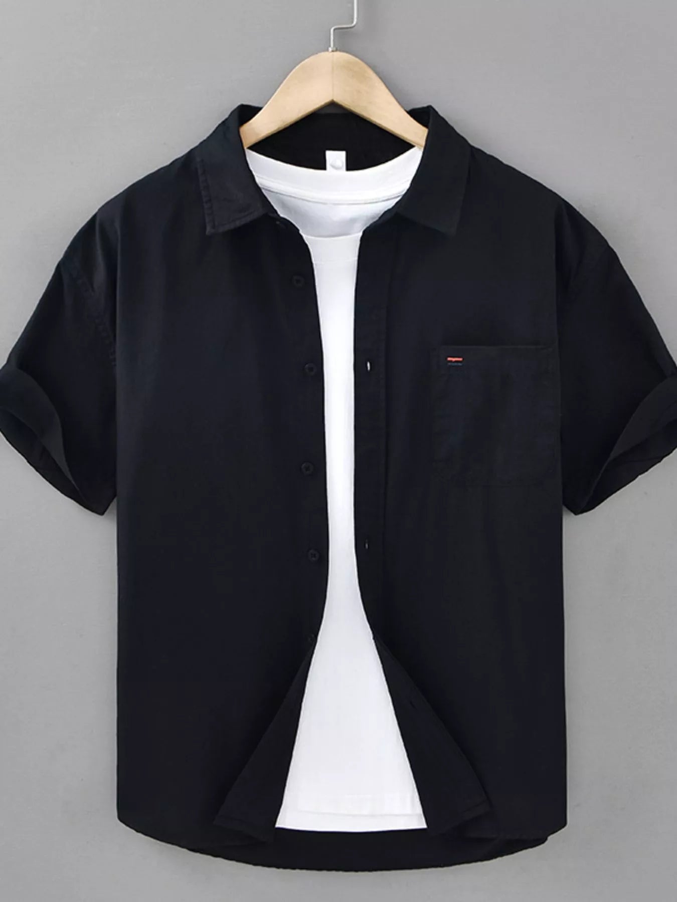 Chemise à carreaux à manches courtes pour homme grande taille      Elégance District